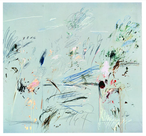 paintedout - Cy Twombly, Il Parnasso, 1964