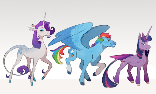 sutexii:My take on the mane 6! I’ve never drawn them all...