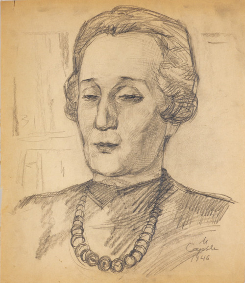 Portrait of Anna Akhmatova, 1946, Martiros SarianMedium:...