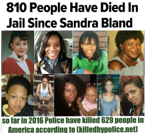 bellygangstaboo - Since Sandra Bland’s death July 13, 2015 over...
