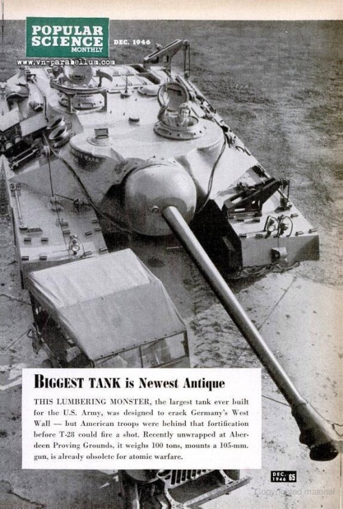 coffeeandspentbrass - enrique262 - The T28 Super Heavy Tank was...