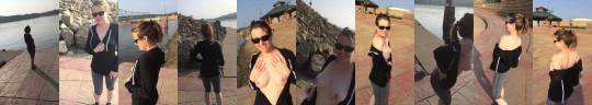 Showsoffwife:  Exhibitionist-Wife: A Day At The River Cute Titties, Cute Tease
