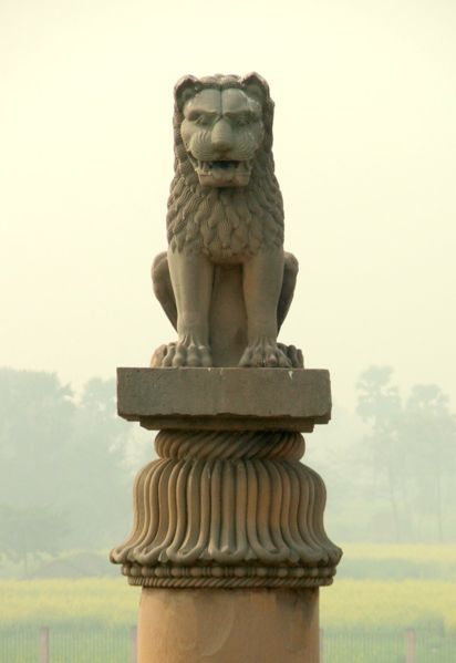 theancientworld - Asokan pillar at Vaishali Bihar, India. Build...