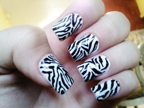 animal print nails on Tumblr