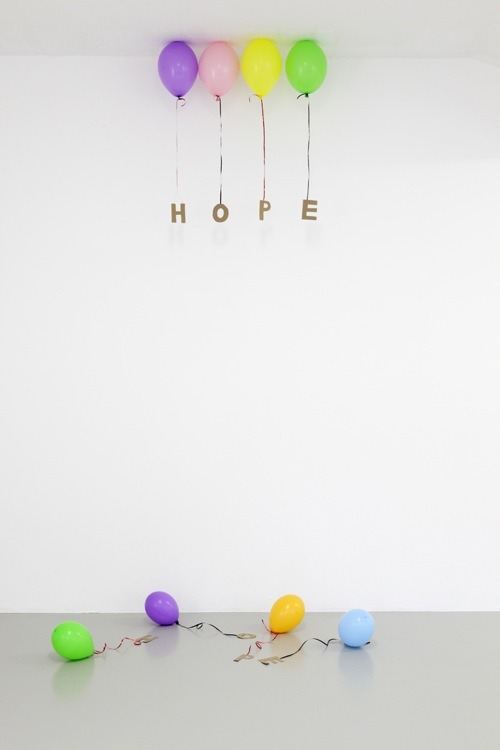 visual-poetry - “hope” by tim etchells