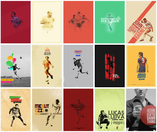 An artistic triumph for football fans living in university dorm rooms across the globe!
Ohthehumanityyy has created dozens of stunning poster designs from some of the most iconic figures in football (past and present). The posters are available for...