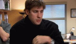 the-absolute-best-gifs - Jim convinces Dwight that he’s a vampire