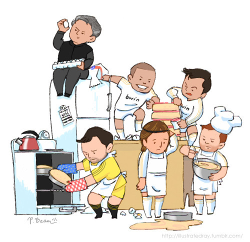 Joys of Tumblr: The Illustrated Ray Hudson • “Burger King boys Getafe say ‘I’ll have fries with this’ tonight.”
• “[Real Madrid has] a great recipe but it’s got to bring the bun out of the oven. It’s got to be a nice cake in the trophy room this...