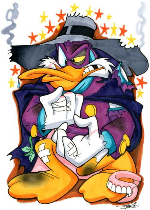 silvaniart - Commission- The Duck Knight Triumphant
