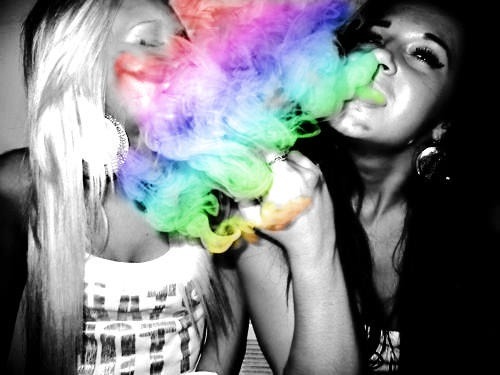 rainbow smoke on Tumblr