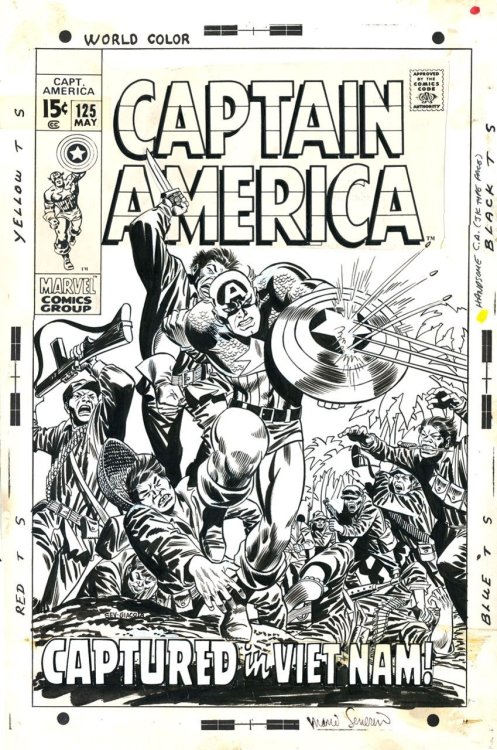 kenworthing:An unused cover for Captain America #125....