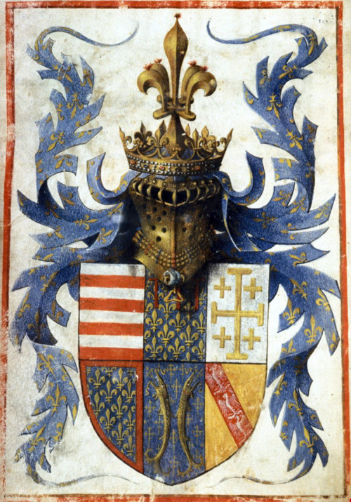 speciesbarocus - Barthélemy d'Eyck - Coat of Arms of René d'Anjou,...