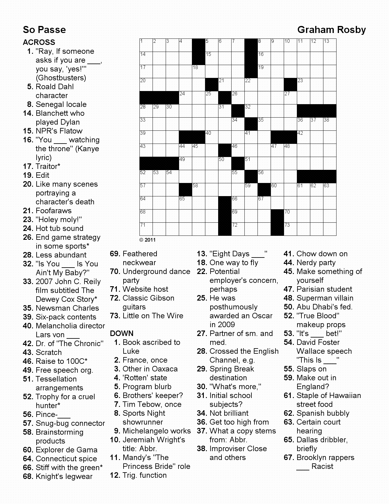 canonprintermx410: 25 Unique One Across Crossword Puzzle Solver