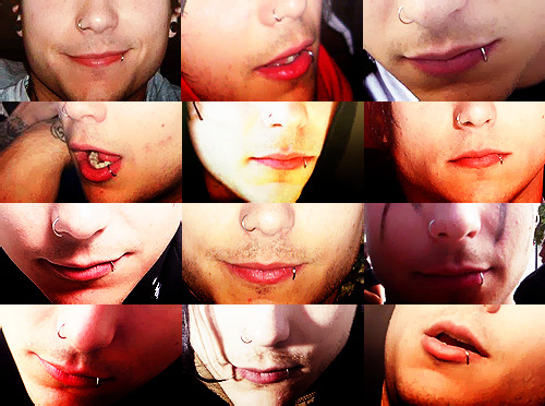 leviatano - things i love about frank iero - his piercings.