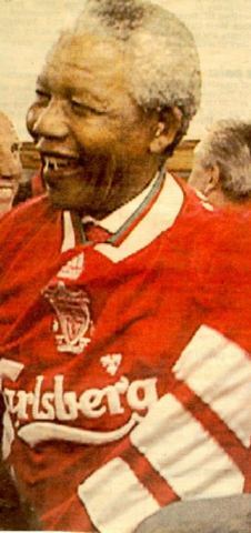 Nelson Mandela: The Liverpool FC Supporter We had to dig deep for this one. It turns out the legendary South African human rights and anti-apartheid activist was able to meet Liverpool when the club was on tour in South Africa in the summer of 1994....