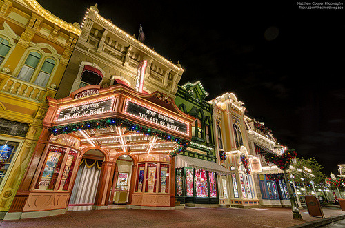 Main Street in Disneyland, California.via -  felixkeepswalking