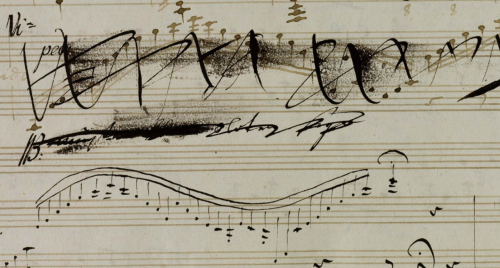 violentwavesofemotion - From the manuscript of Beethoven’s Violin...