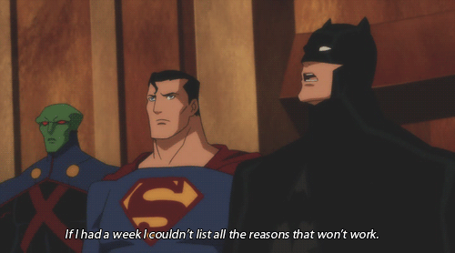 le-teen-titans:the-b00ndock:Batman is having none of your...