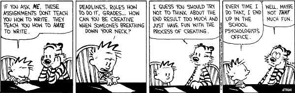 Image result for calvin and hobbes education