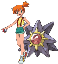 Misty and Starmie.  People seem to think Misty forgets about Starmie as the series goes on, because she doesn't use it much, but it's actually her go-to Pokémon for most situations... it's just Starmie suffers the most from Psyduck's tendency to come out when Misty wants a different Pokémon.