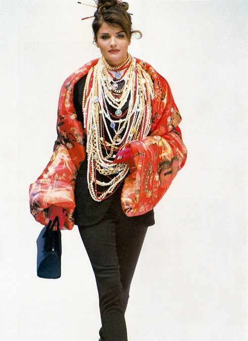 supermodelshrine - Helena for Dolce & Gabbana, f/w 1992/93