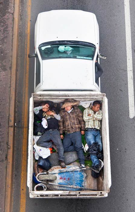  Alejandro Cartagena captured Mexican workers on their way to...