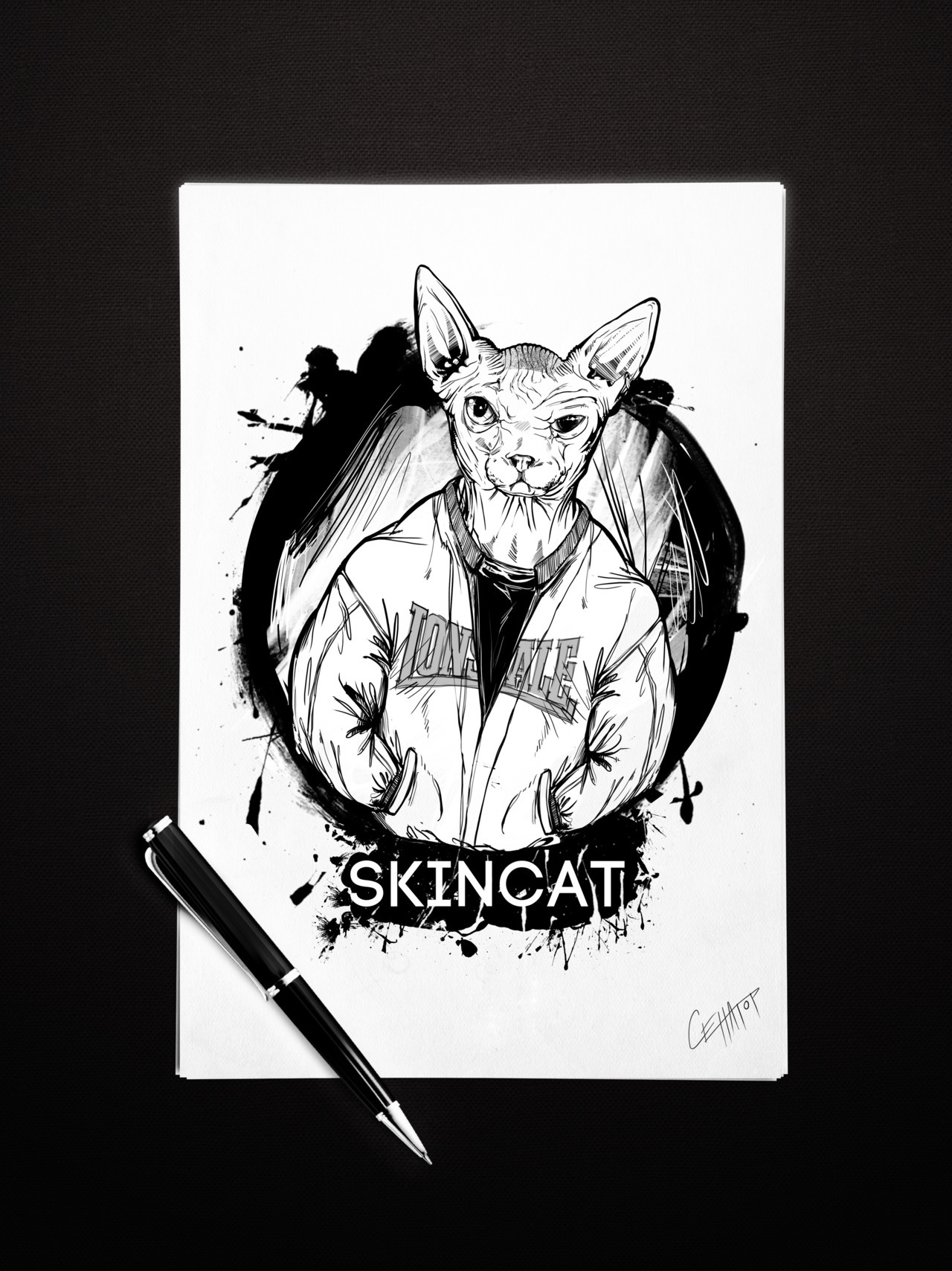 Skinned + cat = skincat . :3