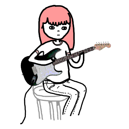 girl with guitar on Tumblr