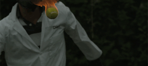 the-absolute-best-gifs - flaming slow motion tennis