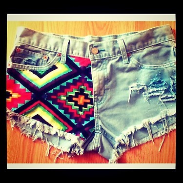 aztec shorts on Tumblr