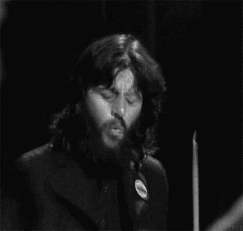 thebeatlesordie - Ringo Starr playing at George Harrison’s...
