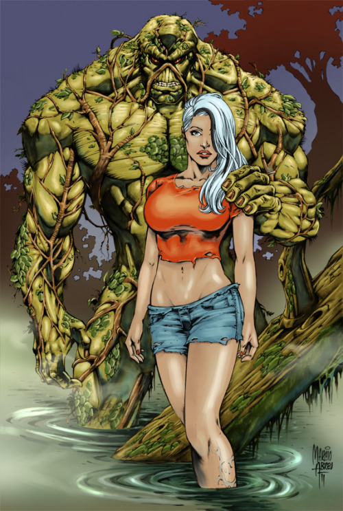 thehappysorceress - Swamp Thing by Marcio Abreu, color by Stuart...