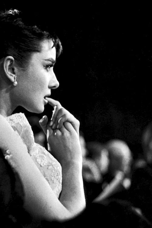 terrysmalloy - Audrey Hepburn awaiting results for the ‘Best...