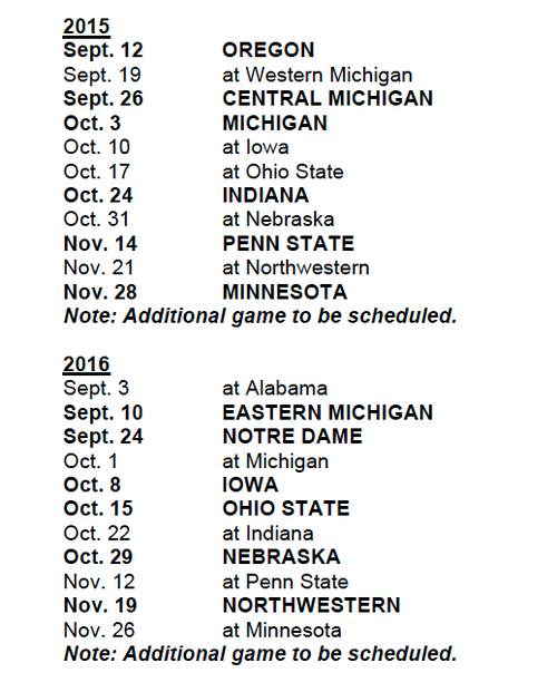 Future Michigan State football schedule&hellip;
