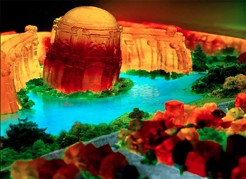 hifas - San Francisco constructed from jello by Liz Hickok