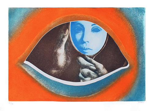 dreaminparis - Serre Claude - Portrait with mirror (1975)
