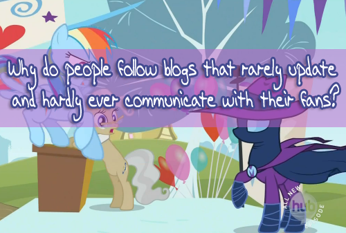 my-little-art-confessions:Why do people follow blogs that...