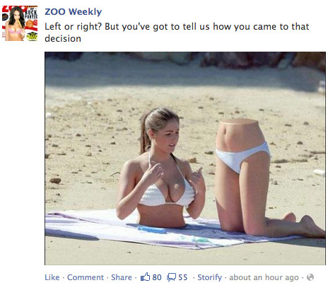 gaymermaids - worsethanqueer - facebooksexism - Zoo Weekly asked...