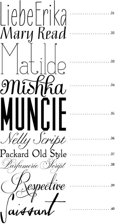 MERRY BRIDES — 50 Fonts | Best Fonts for Wedding Invitations